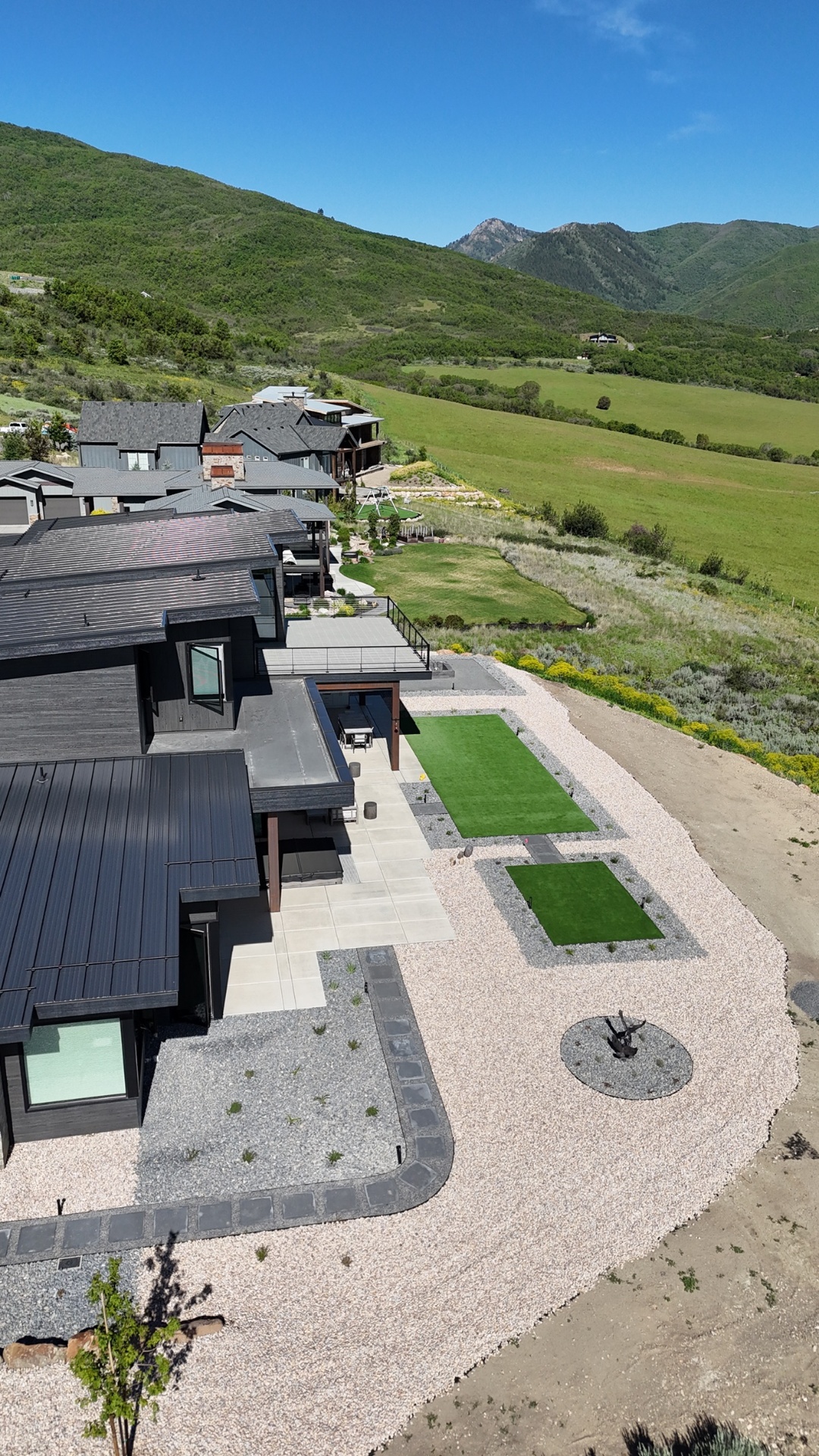 Modern mountain yard