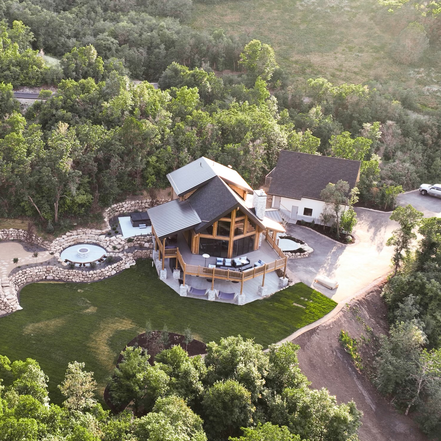 Residential landscaping project in Northern Utah