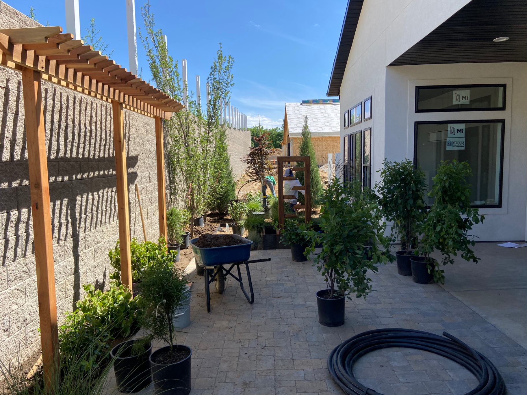 Pergola installation